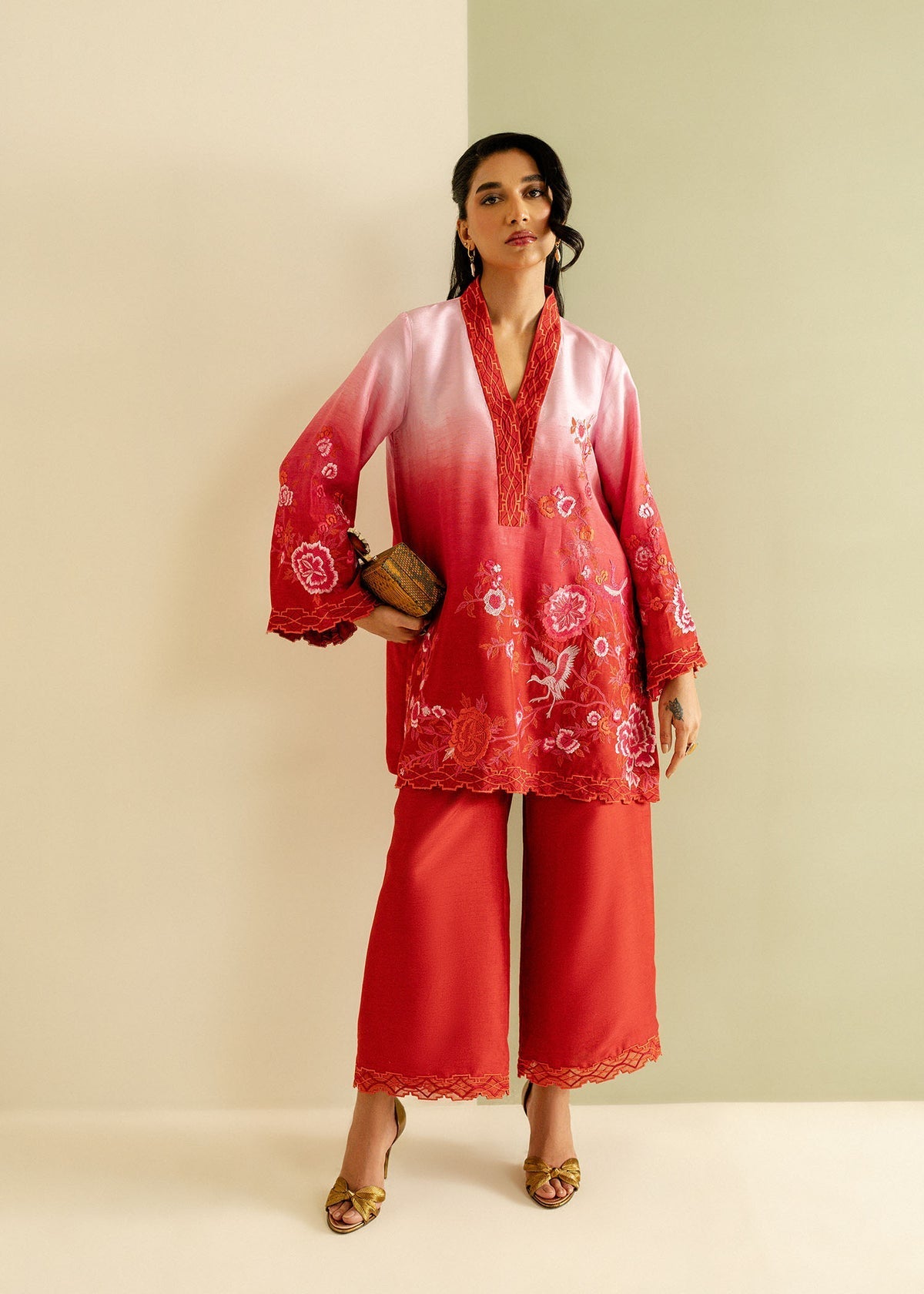 Mahgul | Ayanas Garden | Crimson Bloom - Official Mahgul stockist in UK - Sakeena London