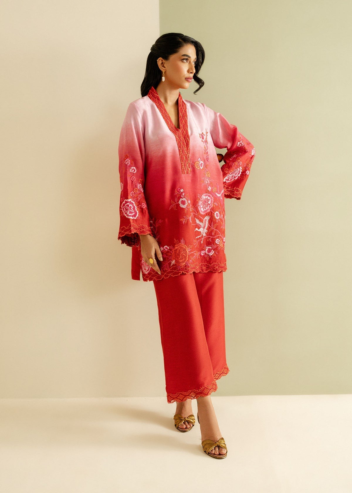 Mahgul | Ayanas Garden | Crimson Bloom - Official Mahgul stockist in UK - Sakeena London