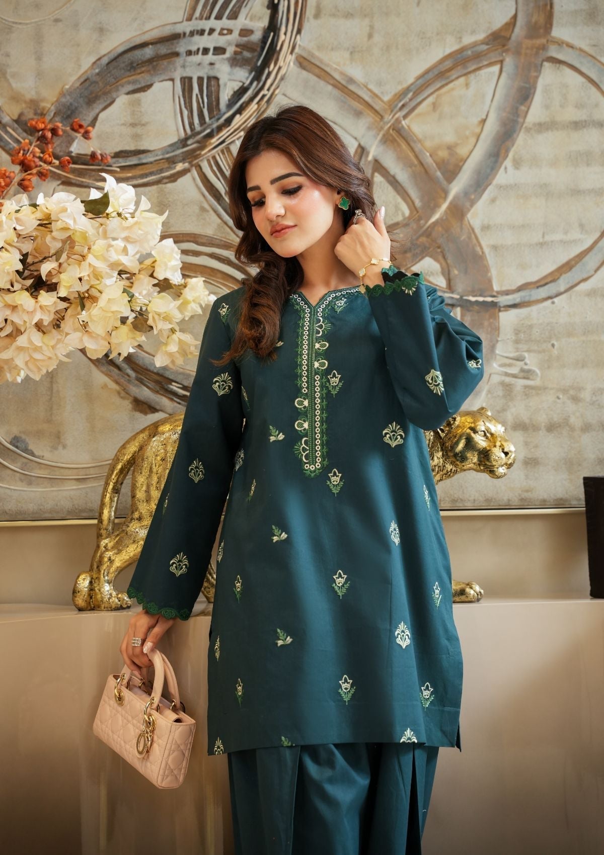 Faiza Faisal | FNF Cords Edit |DEEP TEAL CHARM
