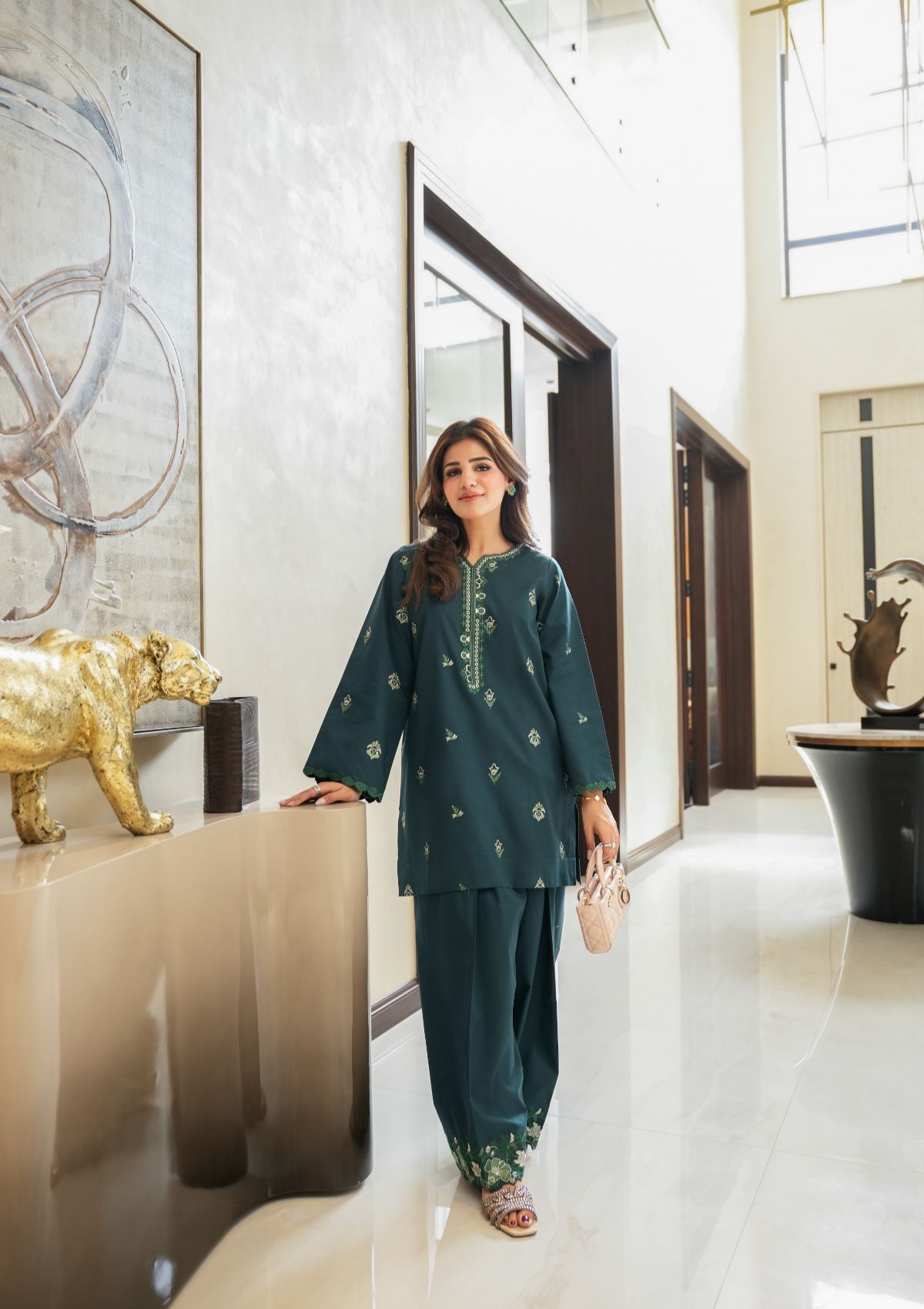 Faiza Faisal | FNF Cords Edit |DEEP TEAL CHARM