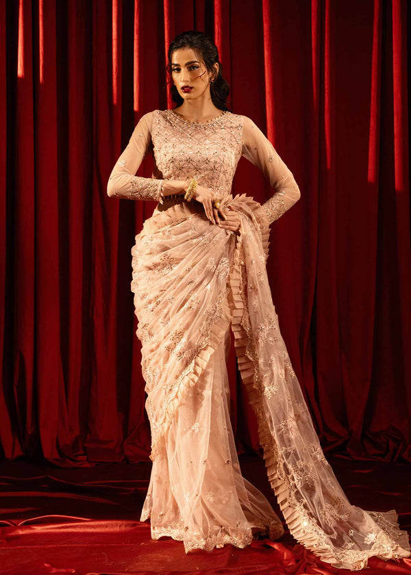 Paras by Pasha | Noor -e- Jahan Saree Collection | Shab-e-Gulabi - Official Paras by Pasha stockist in UK - Sakeena London