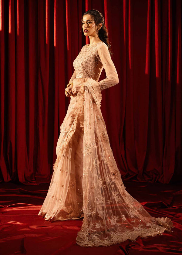 Paras by Pasha | Noor -e- Jahan Saree Collection | Shab-e-Gulabi - Official Paras by Pasha stockist in UK - Sakeena London