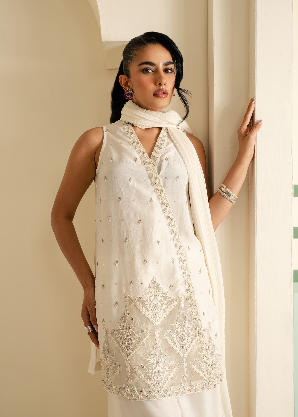 Mahgul | Nooreh Luxe | Celestial Ivory - Official Mahgul stockist in UK - Sakeena London