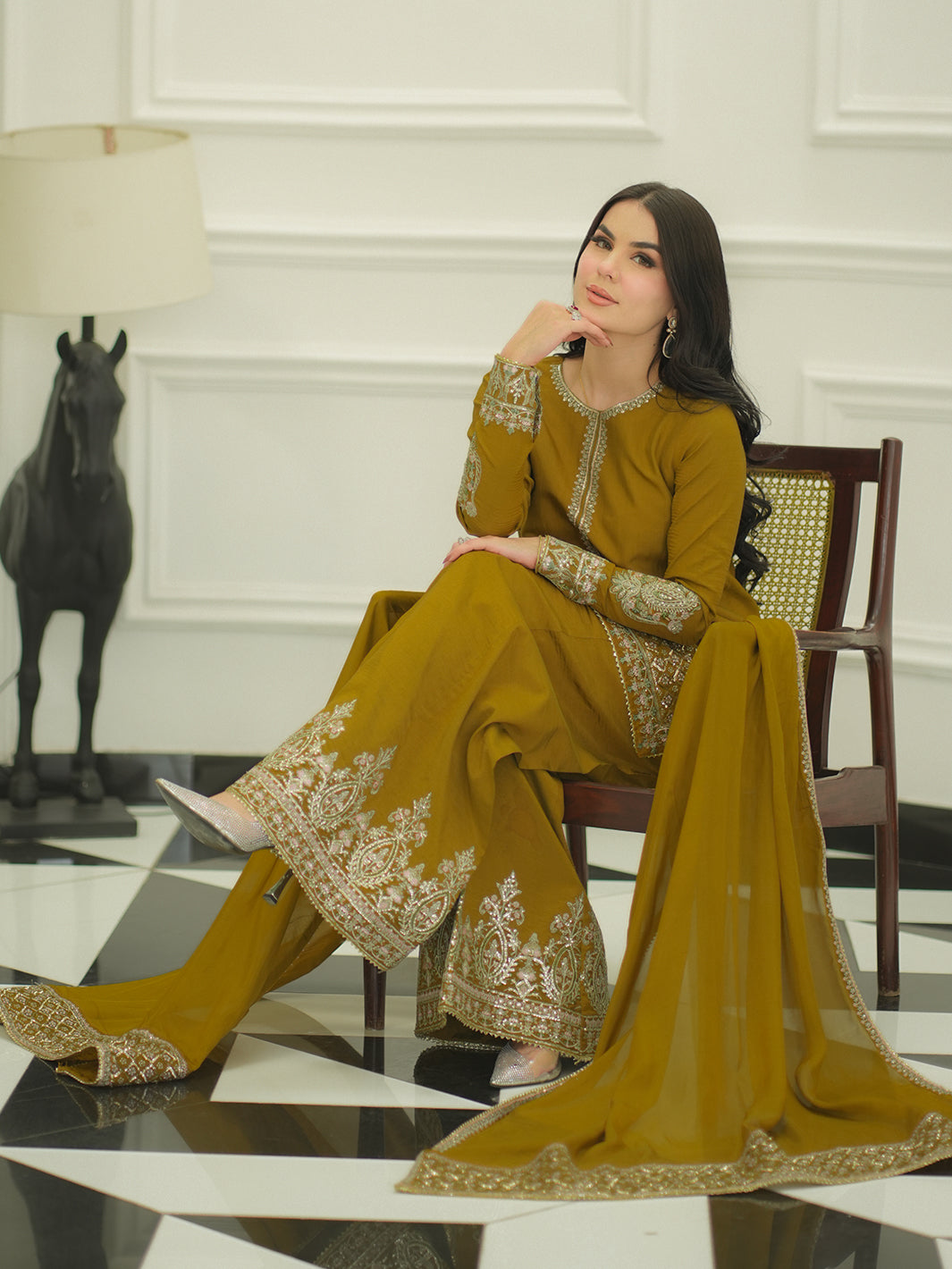 Faiza Faisal | Mayal Festive Pret 25 | MEHRU - Official Faiza Faisal stockist in UK - Sakeena London