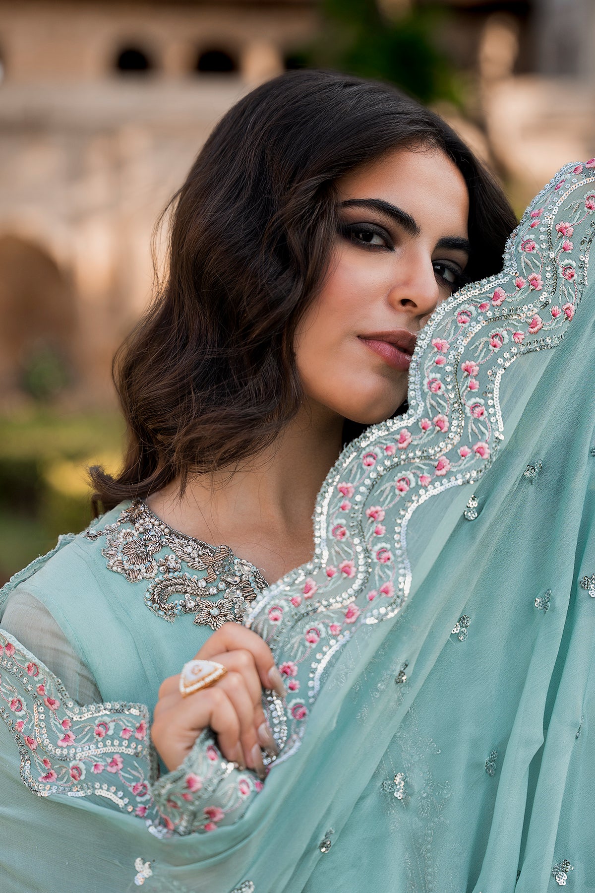 Charizma | Festive Pret | 3-PC Embroidered Chiffon CMA-6-415