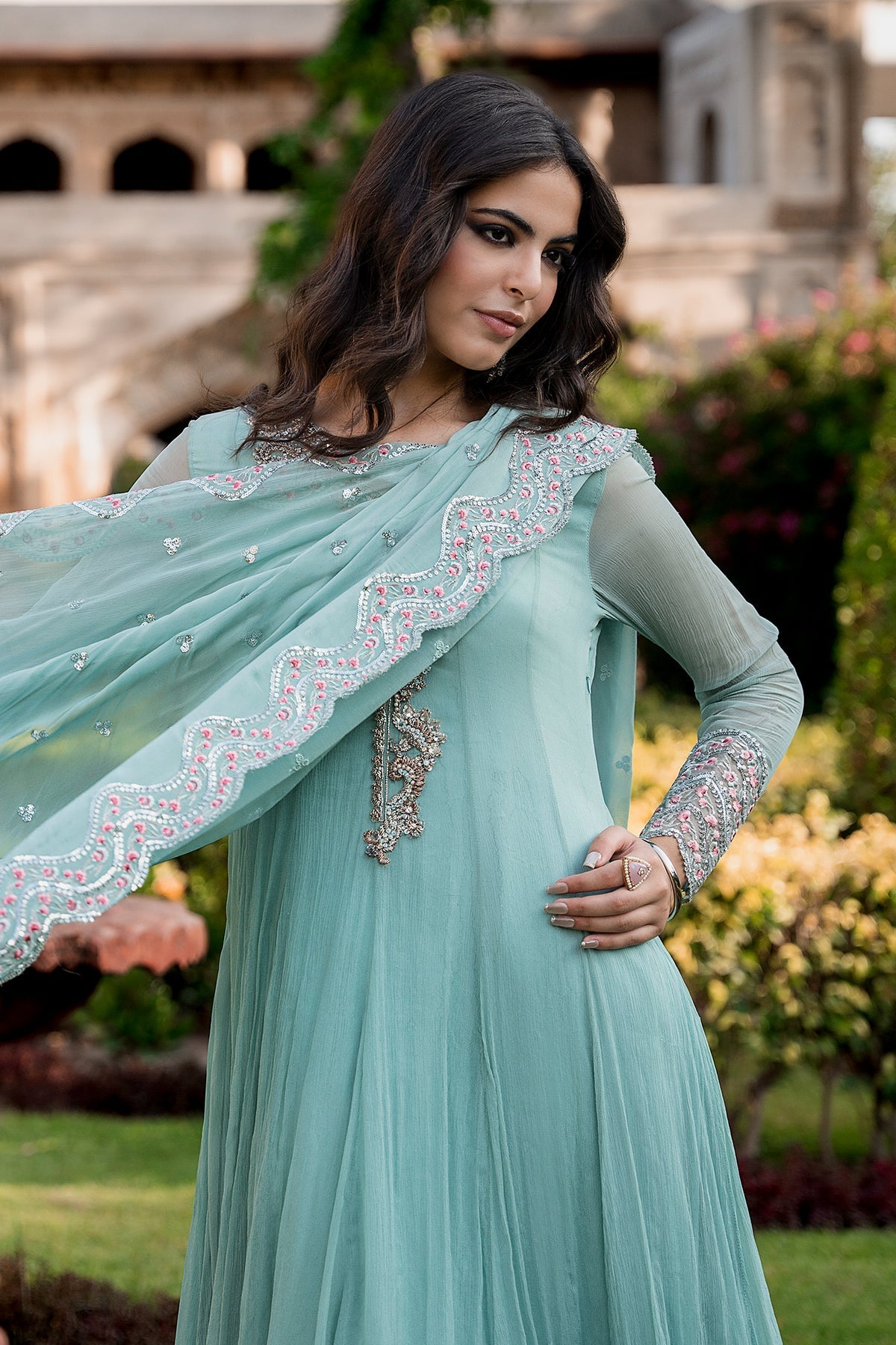 Charizma | Festive Pret | 3-PC Embroidered Chiffon CMA-6-415