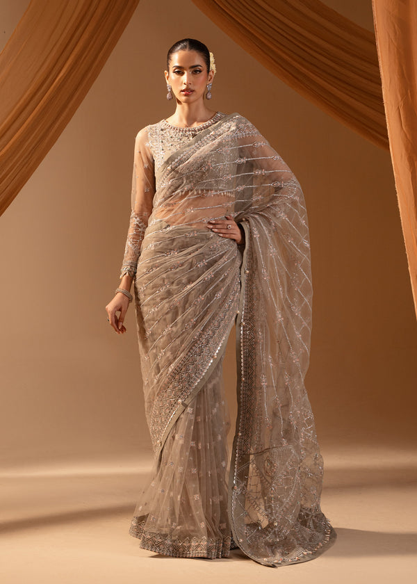 Paras by Pasha | Noor -e- Jahan Saree Collection | Abr-e-Shaam - Official Paras by Pasha stockist in UK - Sakeena London