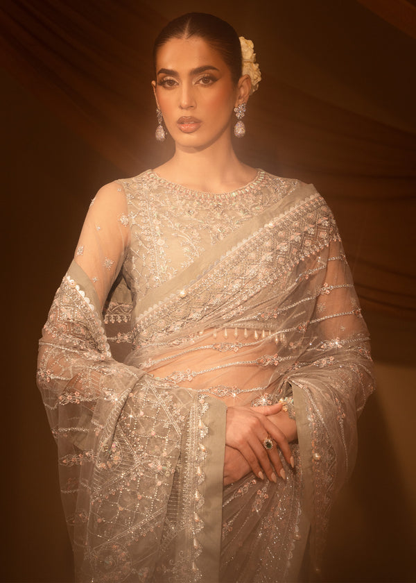 Paras by Pasha | Noor -e- Jahan Saree Collection | Abr-e-Shaam - Official Paras by Pasha stockist in UK - Sakeena London