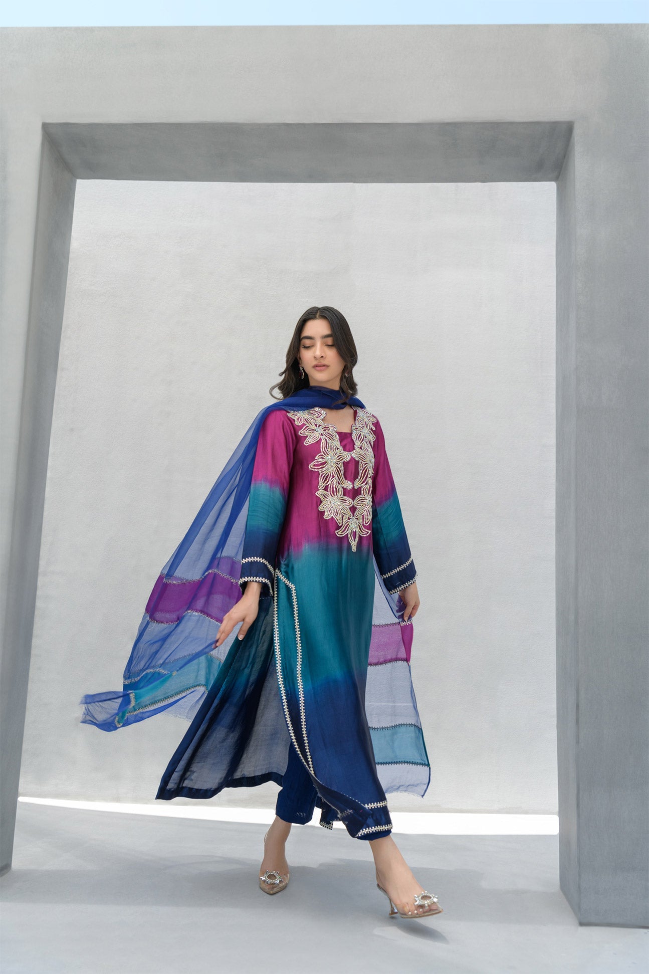 Flairs Studio | Luxury Pret | Ombre - Official Flairs Studio stockist in UK - Sakeena London