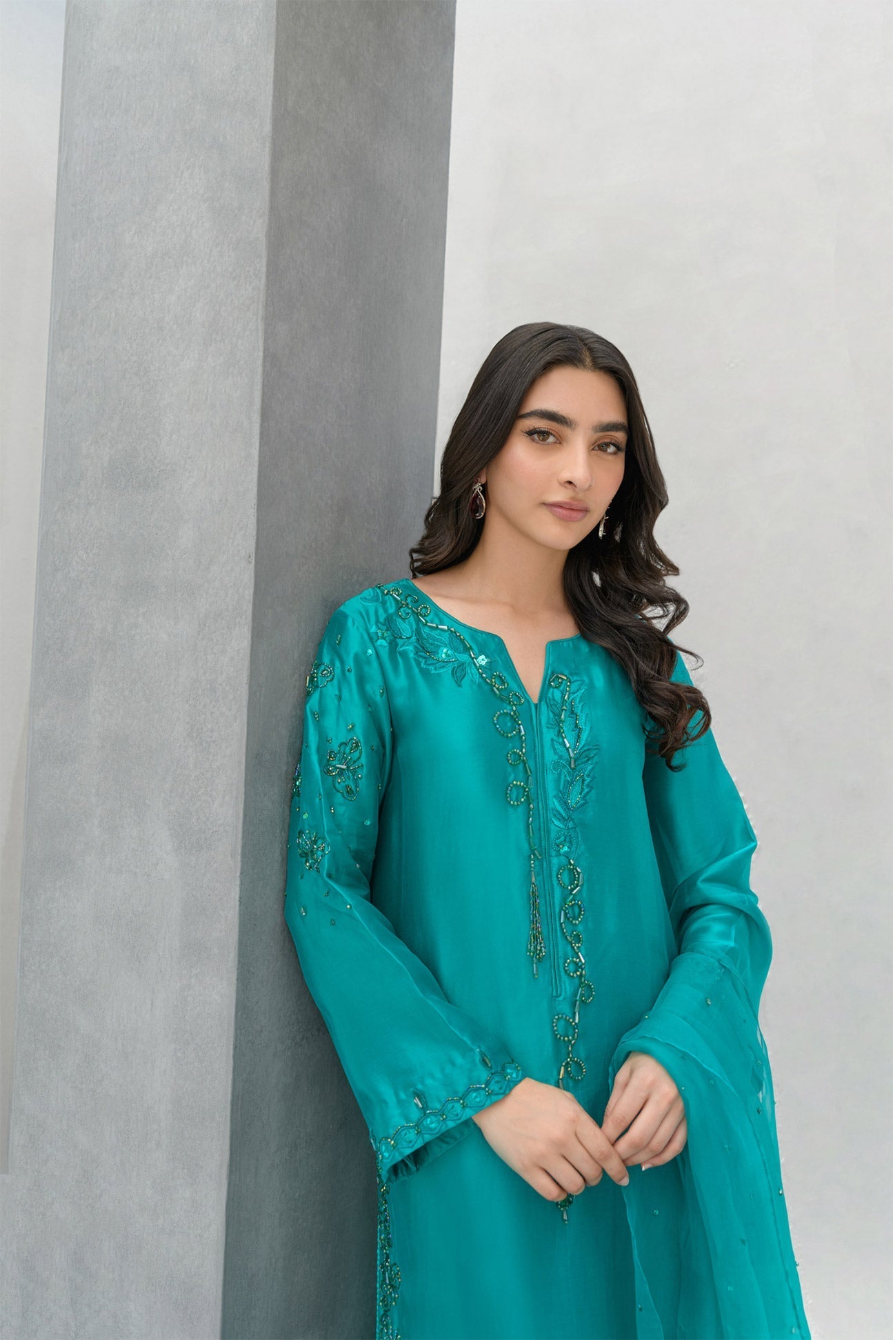 Flairs Studio | Luxury Pret | Aquamarine - Official Flairs Studio stockist in UK - Sakeena London
