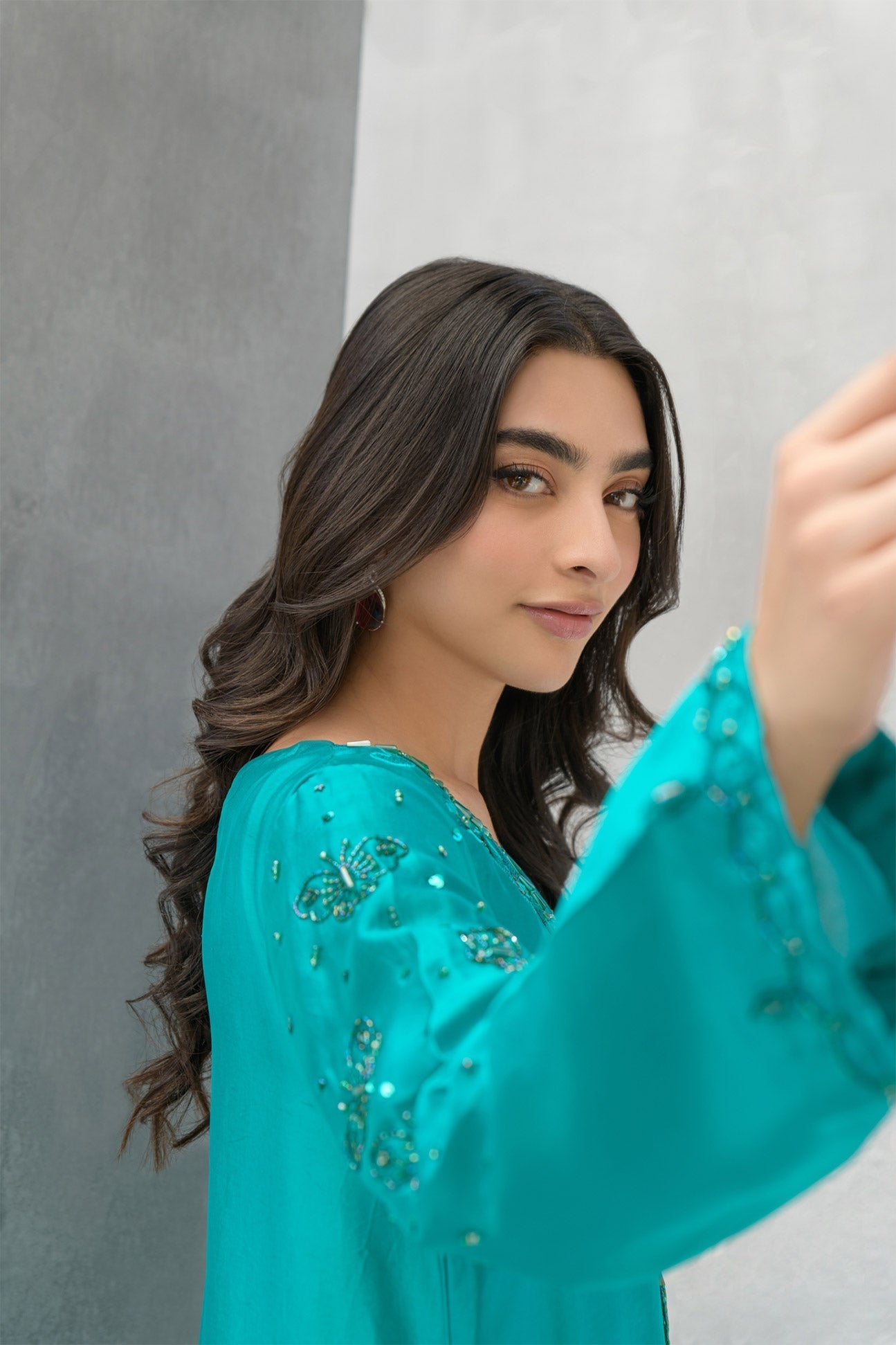 Flairs Studio | Luxury Pret | Aquamarine - Official Flairs Studio stockist in UK - Sakeena London
