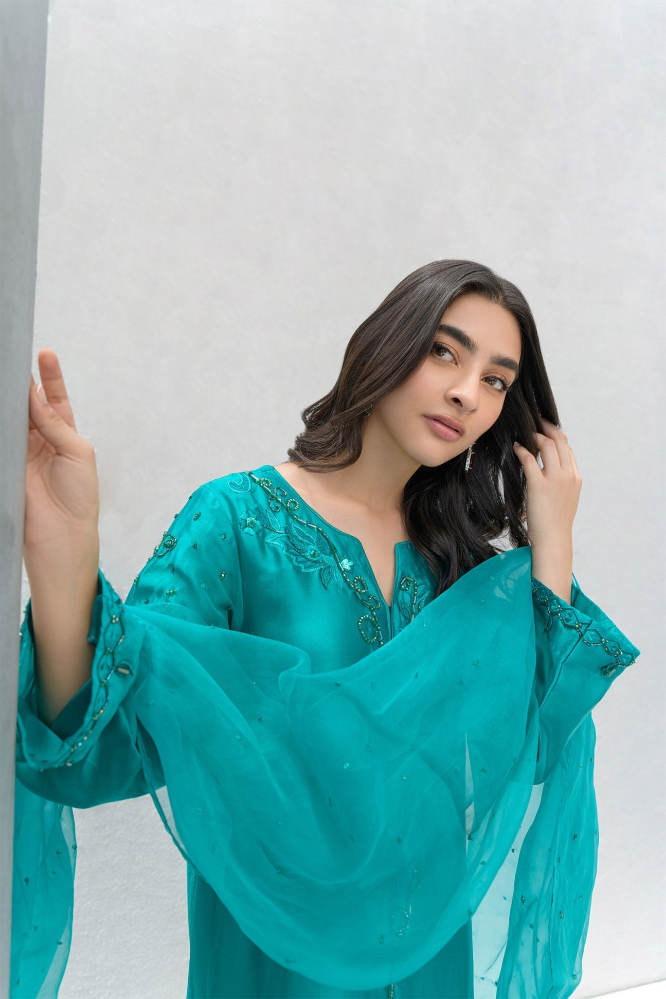 Flairs Studio | Luxury Pret | Aquamarine - Official Flairs Studio stockist in UK - Sakeena London