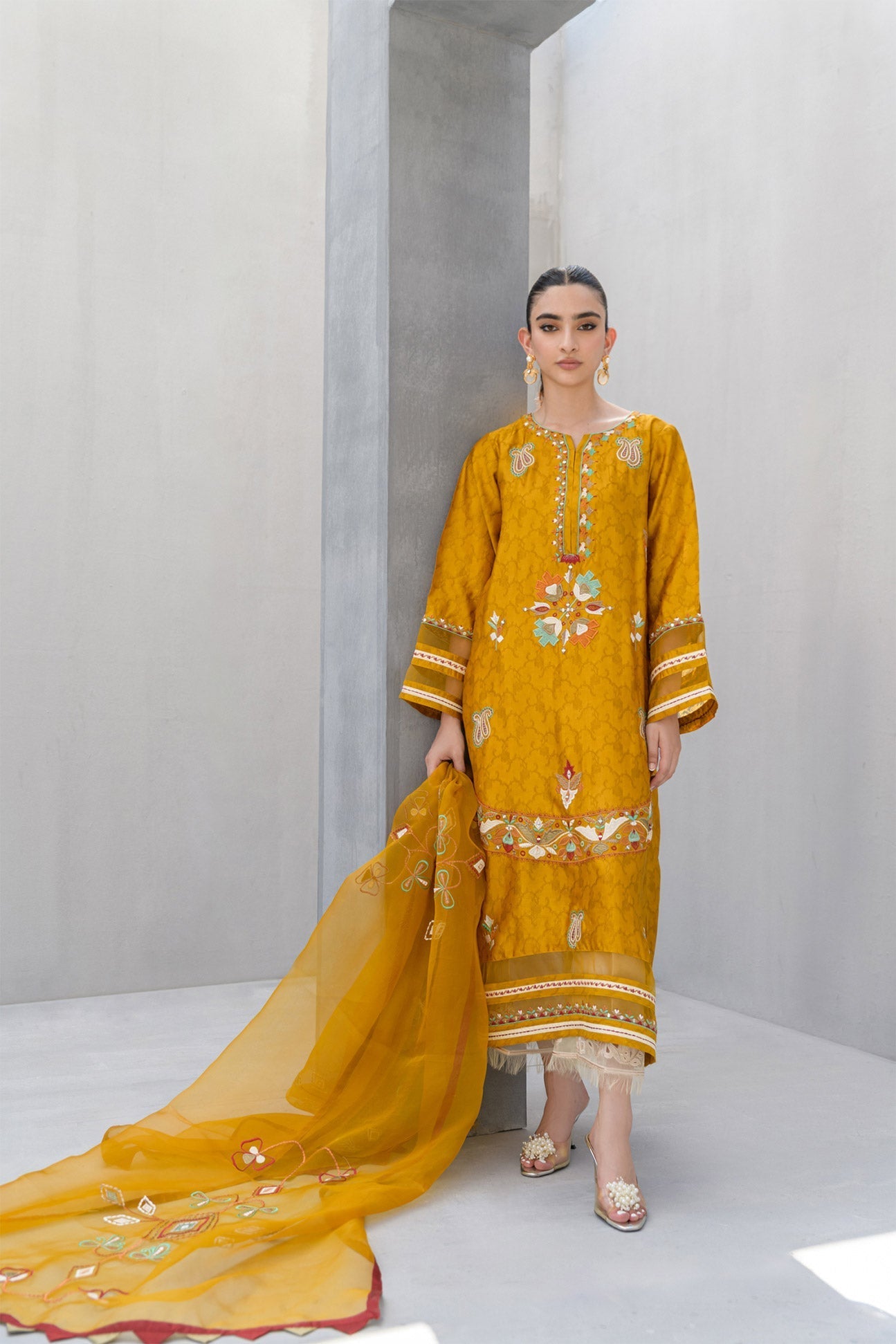 Flairs Studio | Luxury Pret | Saffron - Official Flairs Studio stockist in UK - Sakeena London