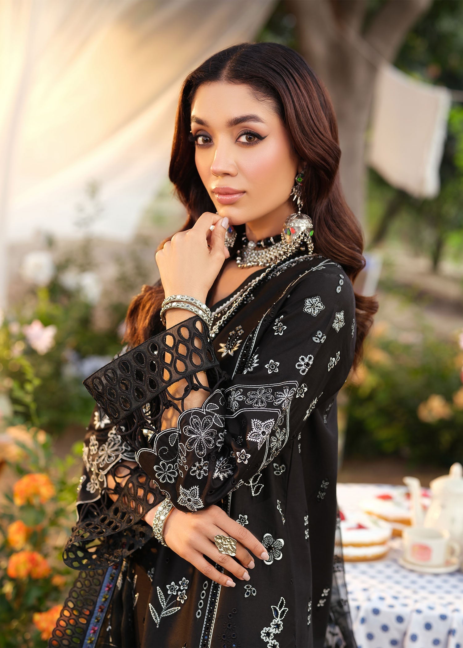 Zarizaa | Echelon Lawn | MIDNIGHT - Official Zarizaa stockist in UK - Sakeena London