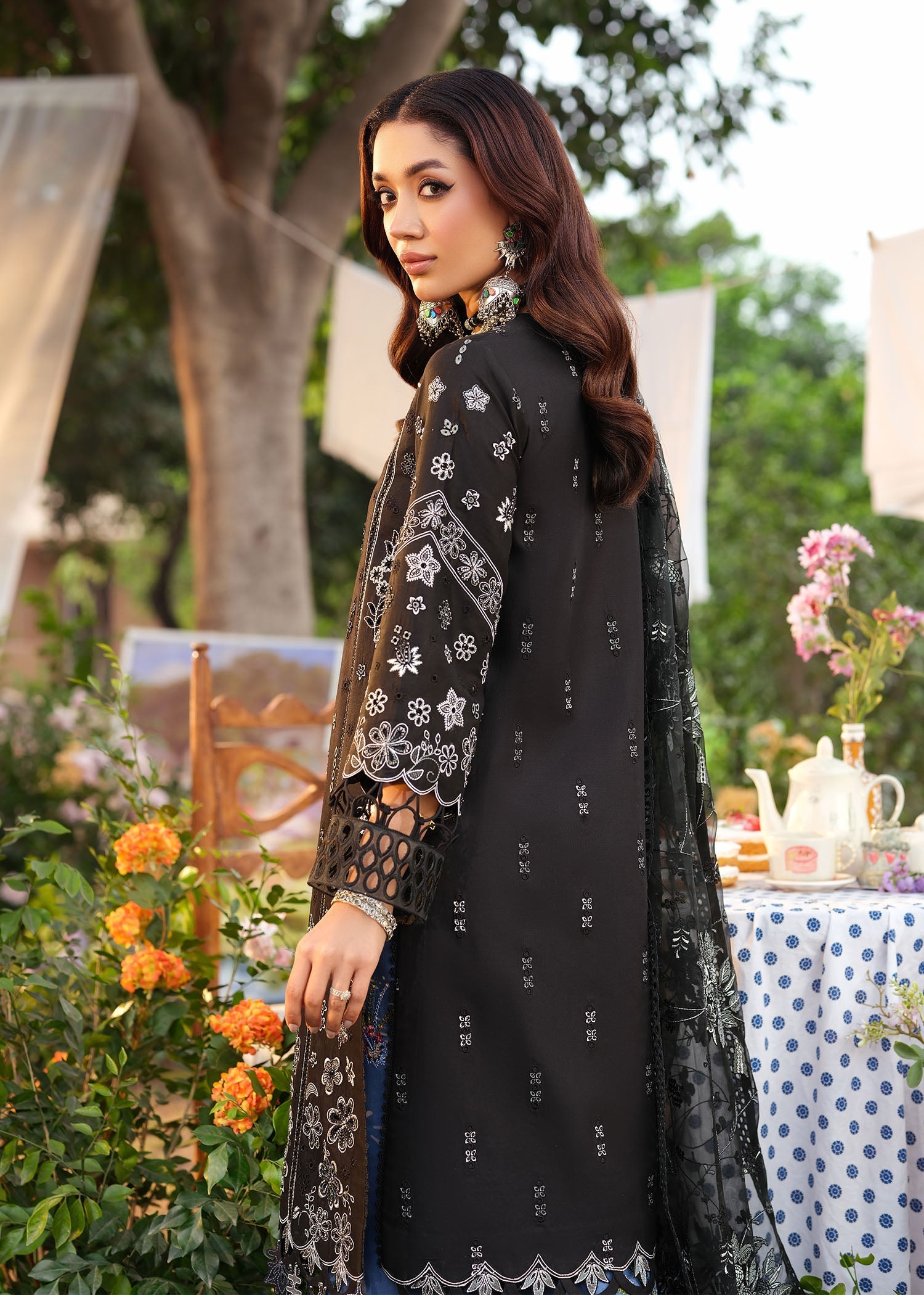 Zarizaa | Echelon Lawn | MIDNIGHT - Official Zarizaa stockist in UK - Sakeena London