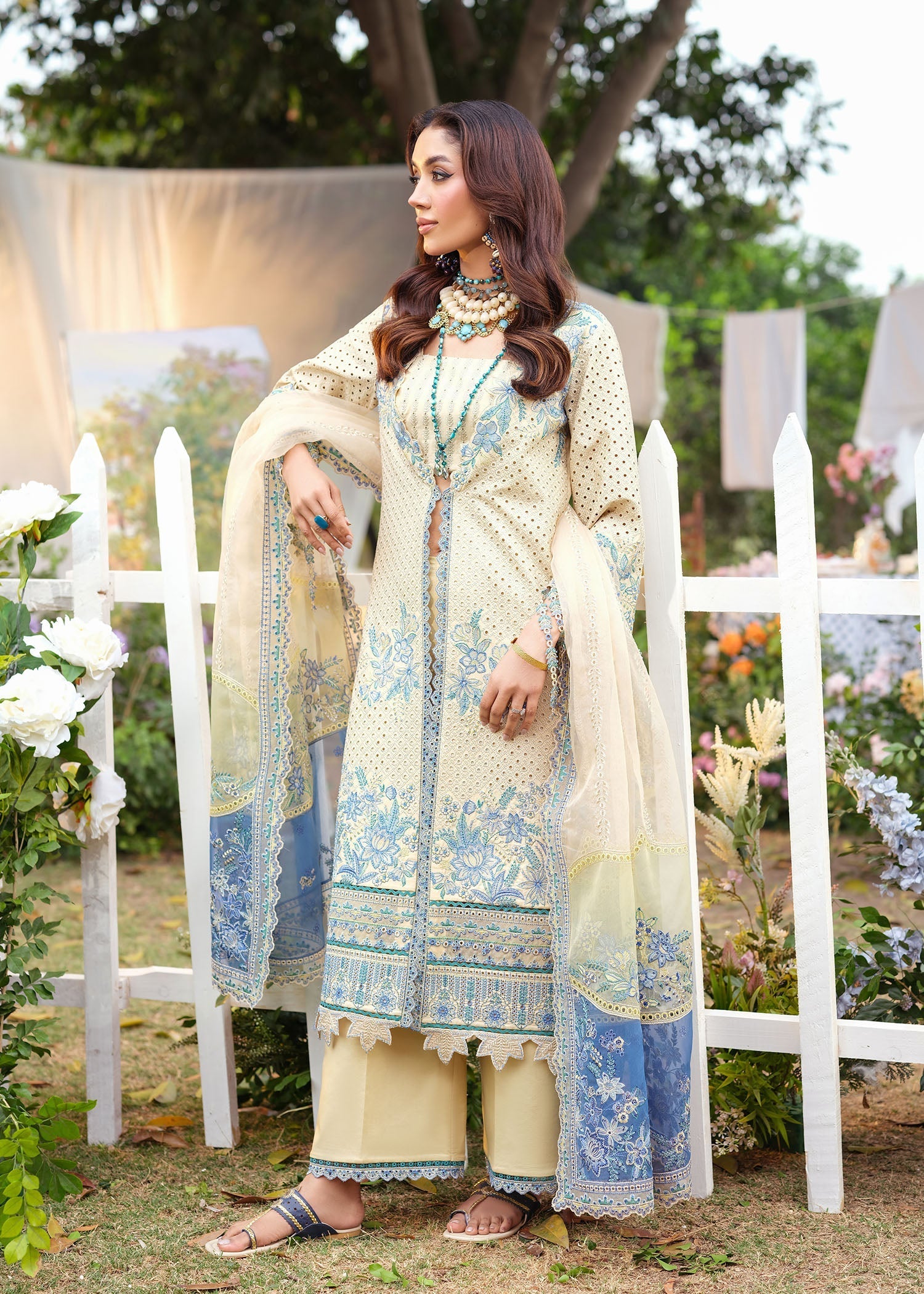Zarizaa | Echelon Lawn | LAGOON - Official Zarizaa stockist in UK - Sakeena London