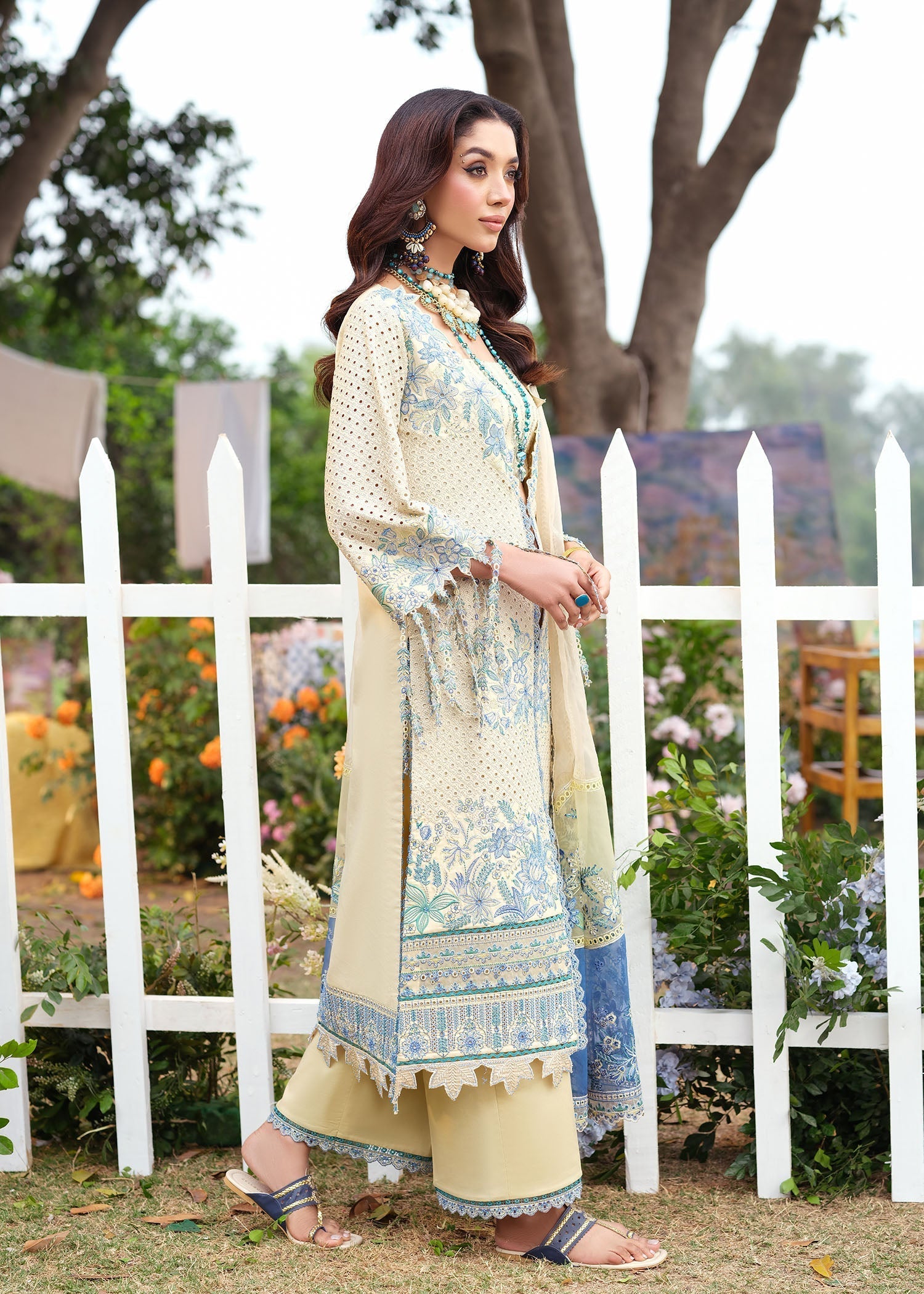 Zarizaa | Echelon Lawn | LAGOON - Official Zarizaa stockist in UK - Sakeena London
