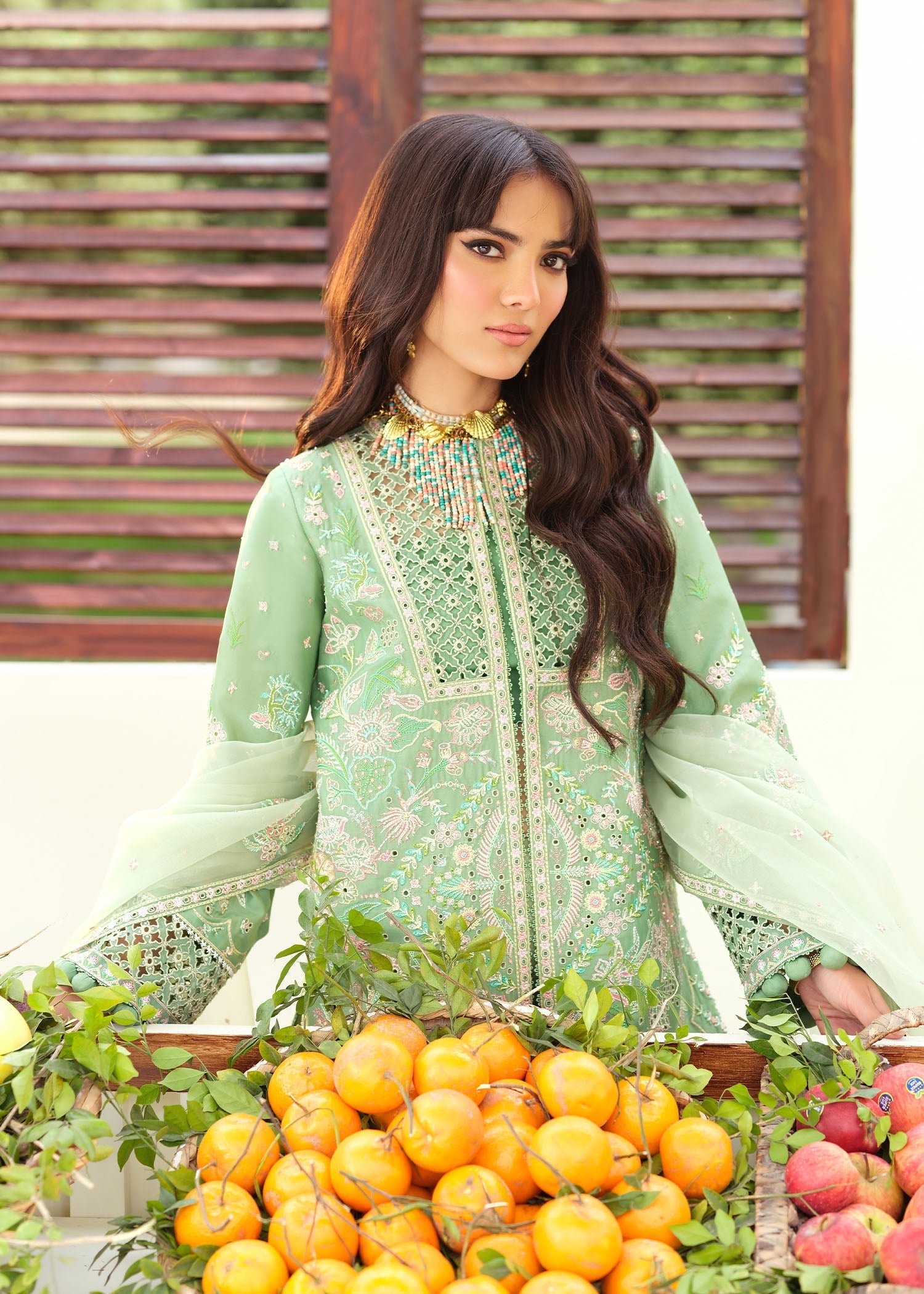 Zarizaa | Echelon Lawn | PATINA - Official Zarizaa stockist in UK - Sakeena London