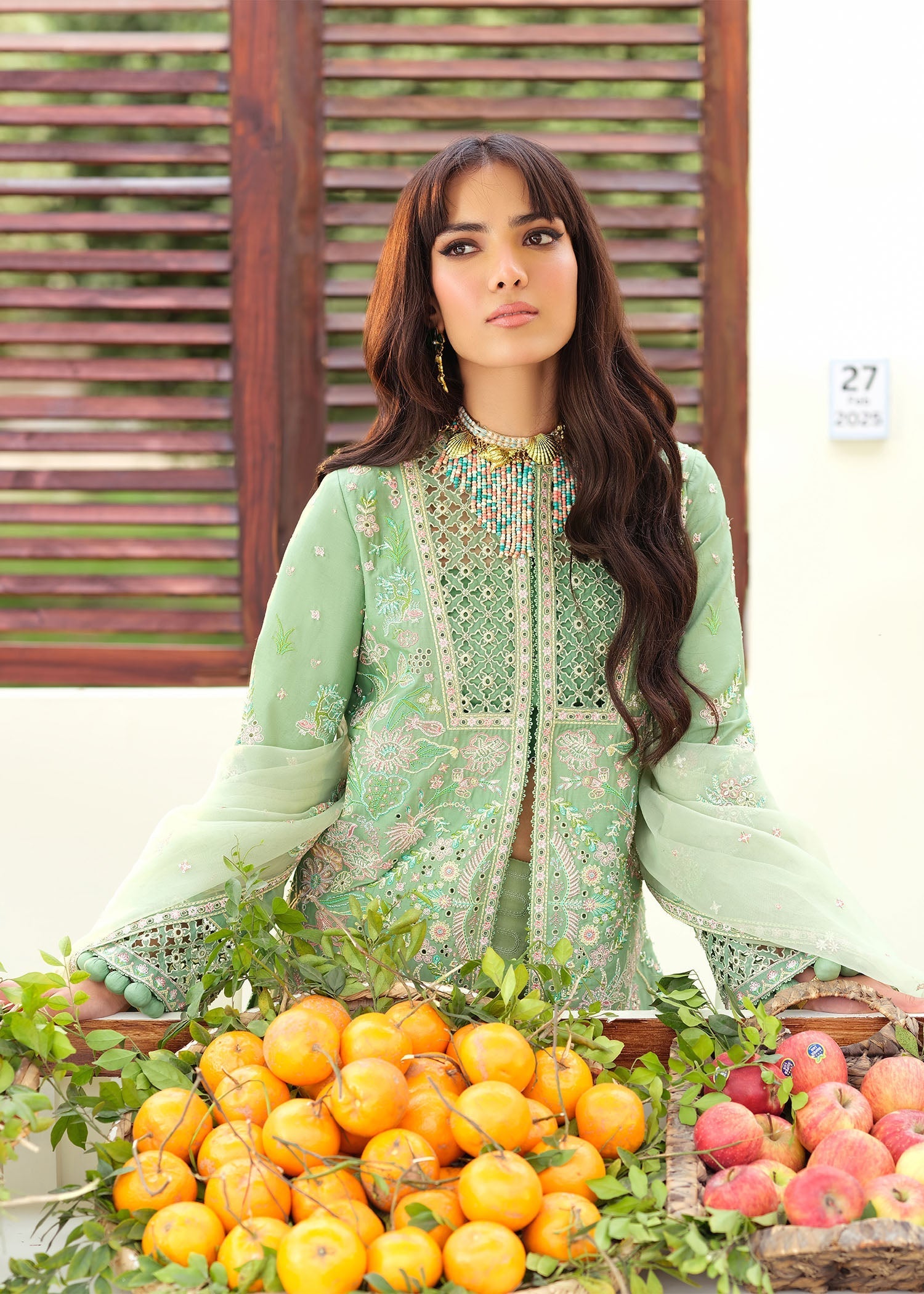 Zarizaa | Echelon Lawn | PATINA - Official Zarizaa stockist in UK - Sakeena London