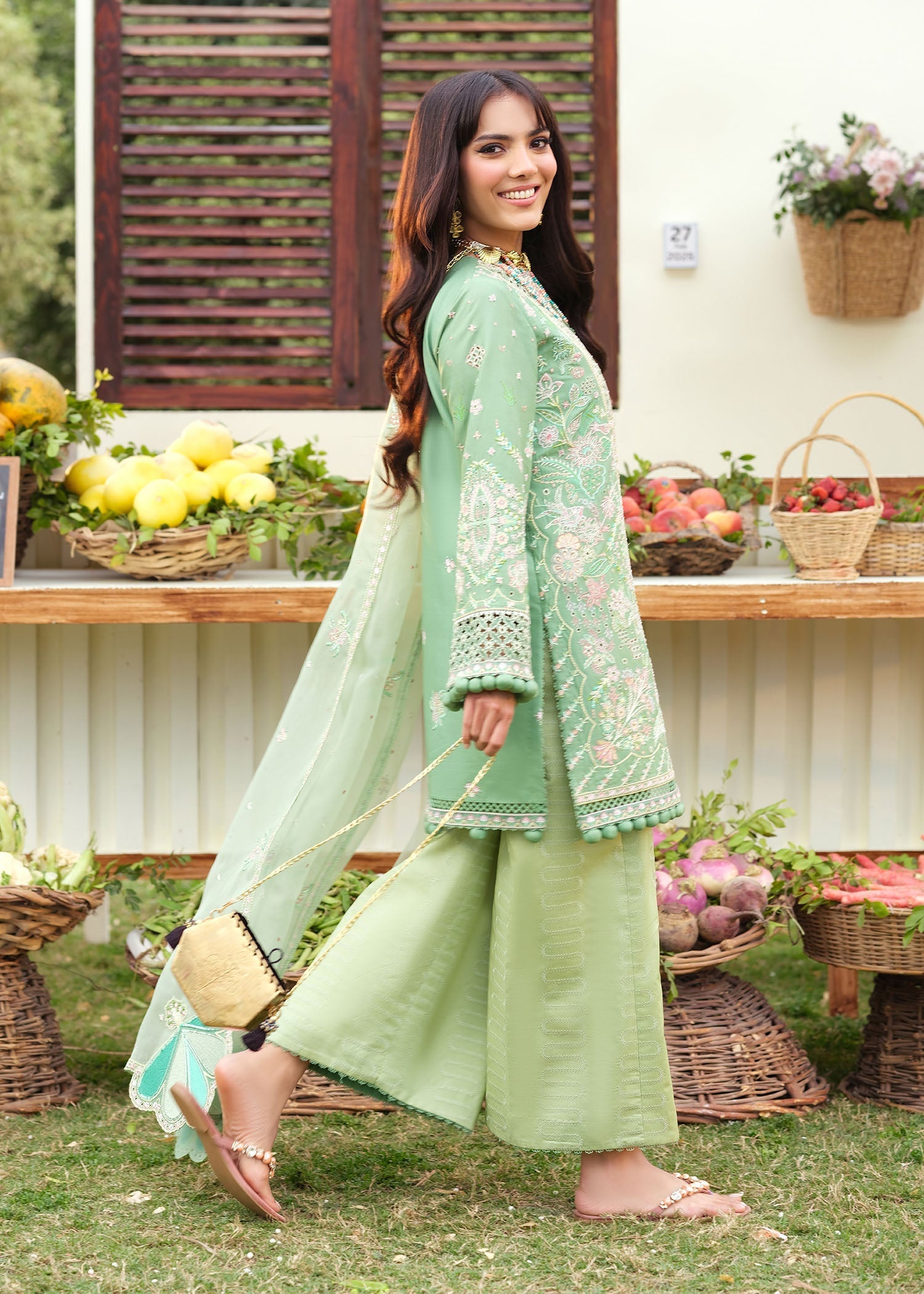 Zarizaa | Echelon Lawn | PATINA - Official Zarizaa stockist in UK - Sakeena London
