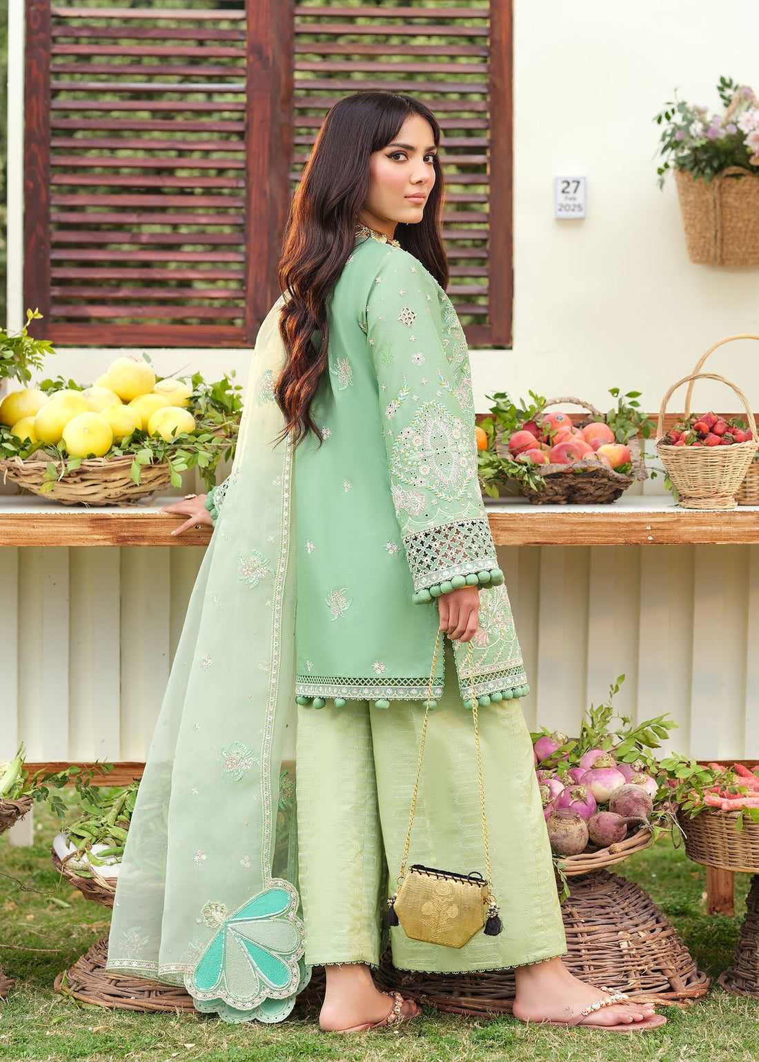 Zarizaa | Echelon Lawn | PATINA - Official Zarizaa stockist in UK - Sakeena London