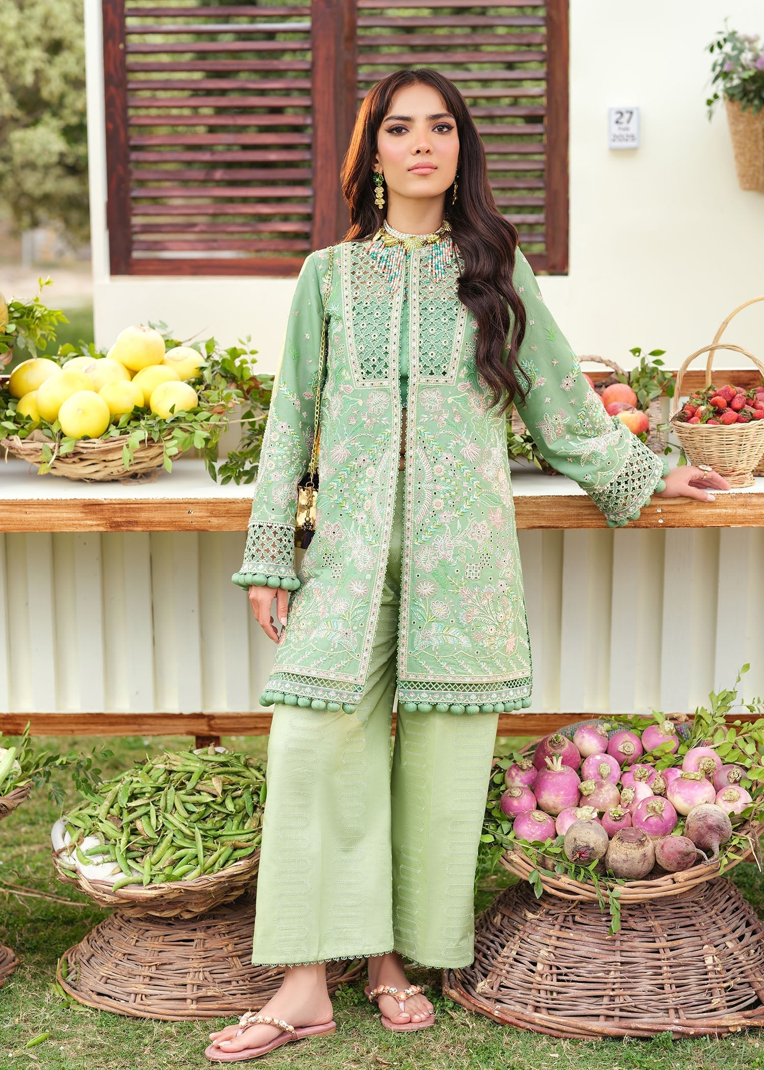 Zarizaa | Echelon Lawn | PATINA - Official Zarizaa stockist in UK - Sakeena London