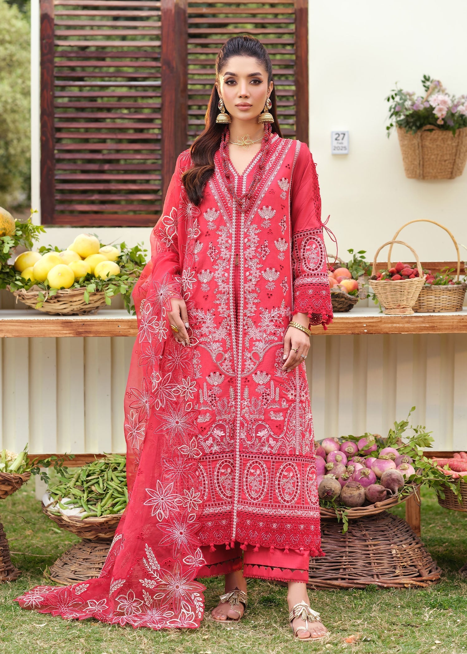 Zarizaa | Echelon Lawn | ROSEMIRA - Official Zarizaa stockist in UK - Sakeena London