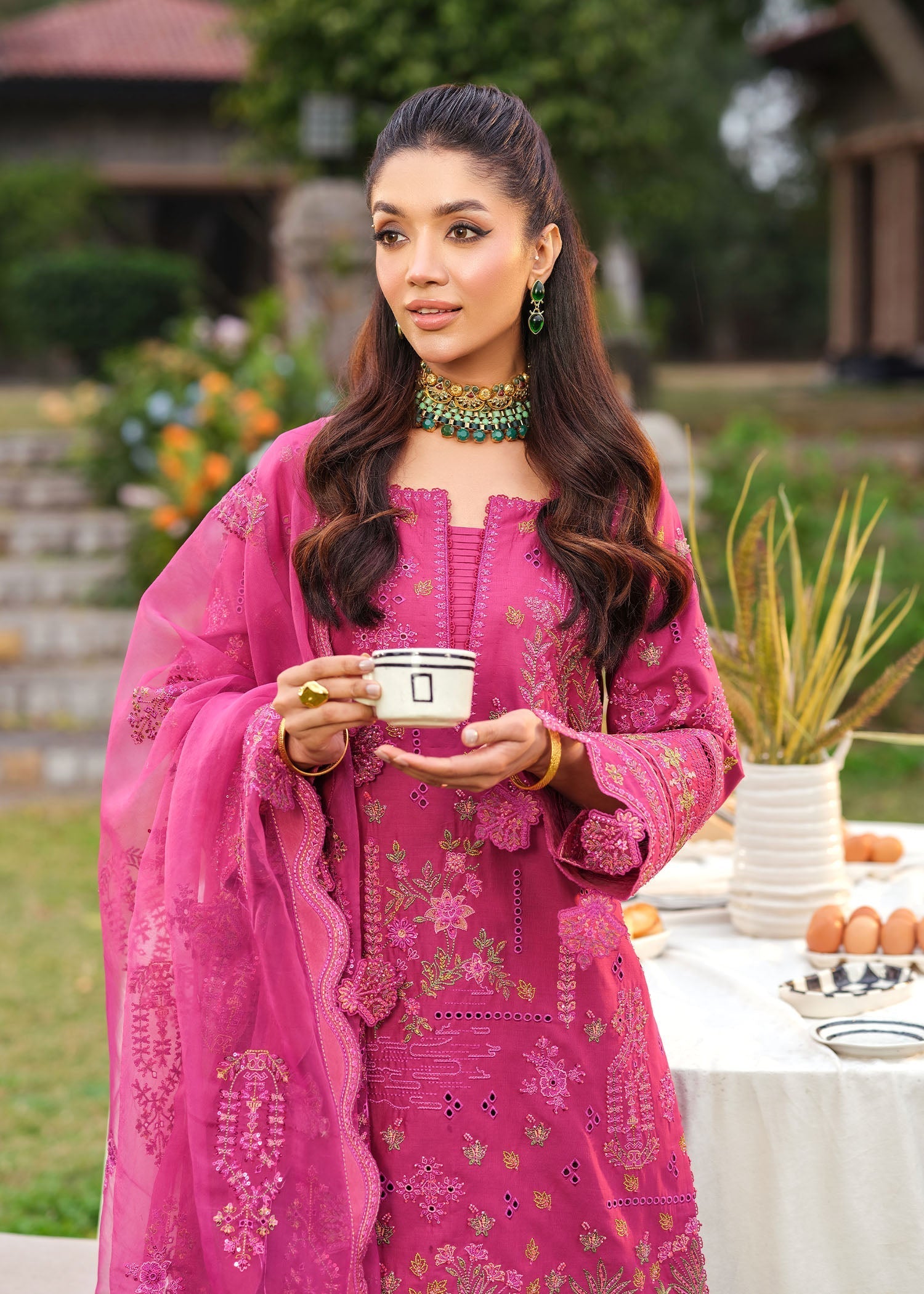Zarizaa | Echelon Lawn | DAMASK - Official Zarizaa stockist in UK - Sakeena London