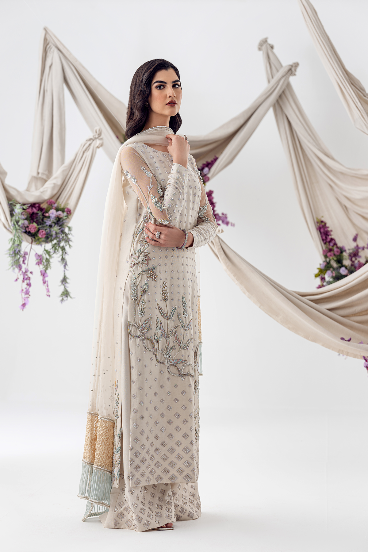 Ayesha and Usman | Balcony Luxury Pret | WATER LILY - Official Ayesha and Usman stockist in UK - Sakeena London