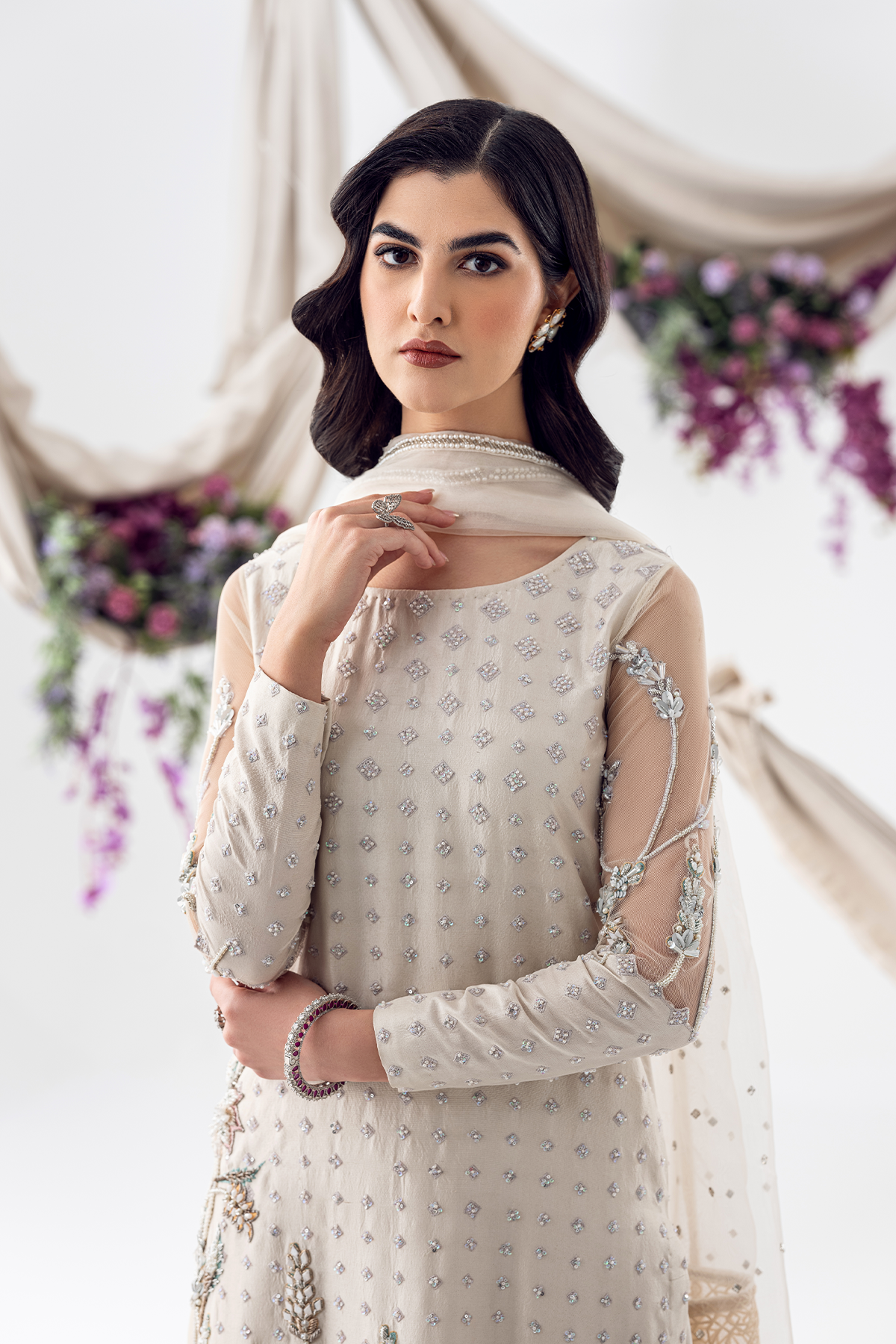 Ayesha and Usman | Balcony Luxury Pret | WATER LILY - Official Ayesha and Usman stockist in UK - Sakeena London