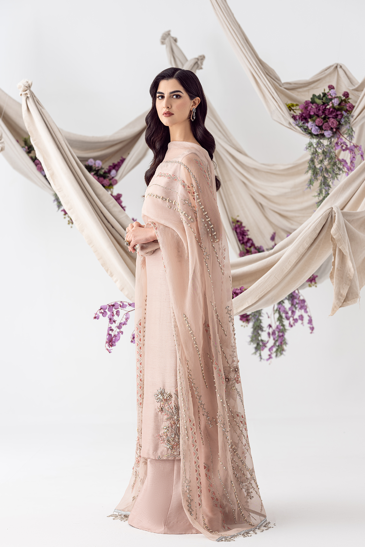 Ayesha and Usman | Balcony Luxury Pret | PETAL PINK - Official Ayesha and Usman stockist in UK - Sakeena London