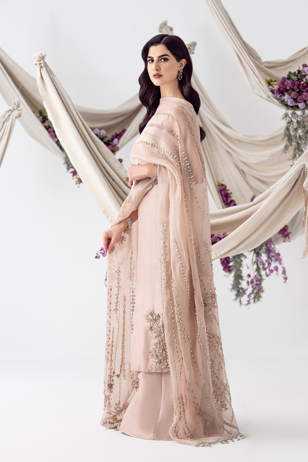 Ayesha and Usman | Balcony Luxury Pret | PETAL PINK - Official Ayesha and Usman stockist in UK - Sakeena London