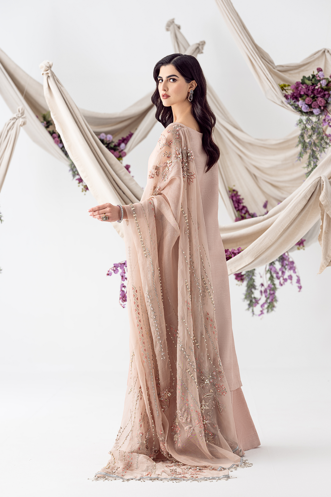 Ayesha and Usman | Balcony Luxury Pret | PETAL PINK - Official Ayesha and Usman stockist in UK - Sakeena London
