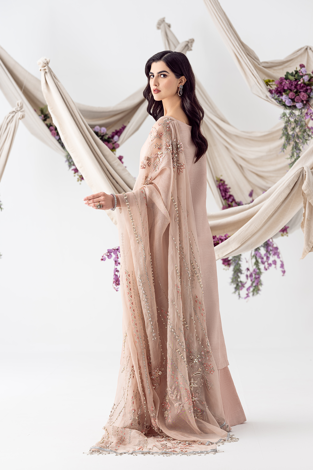 Ayesha and Usman | Balcony Luxury Pret | PETAL PINK - Official Ayesha and Usman stockist in UK - Sakeena London