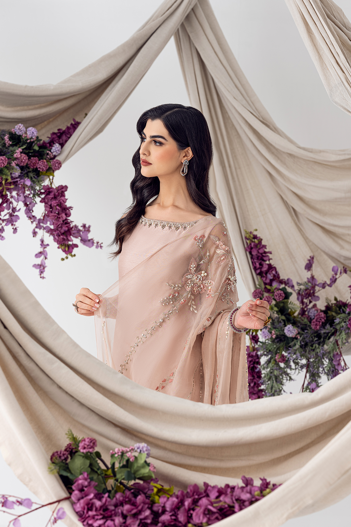 Ayesha and Usman | Balcony Luxury Pret | PETAL PINK - Official Ayesha and Usman stockist in UK - Sakeena London