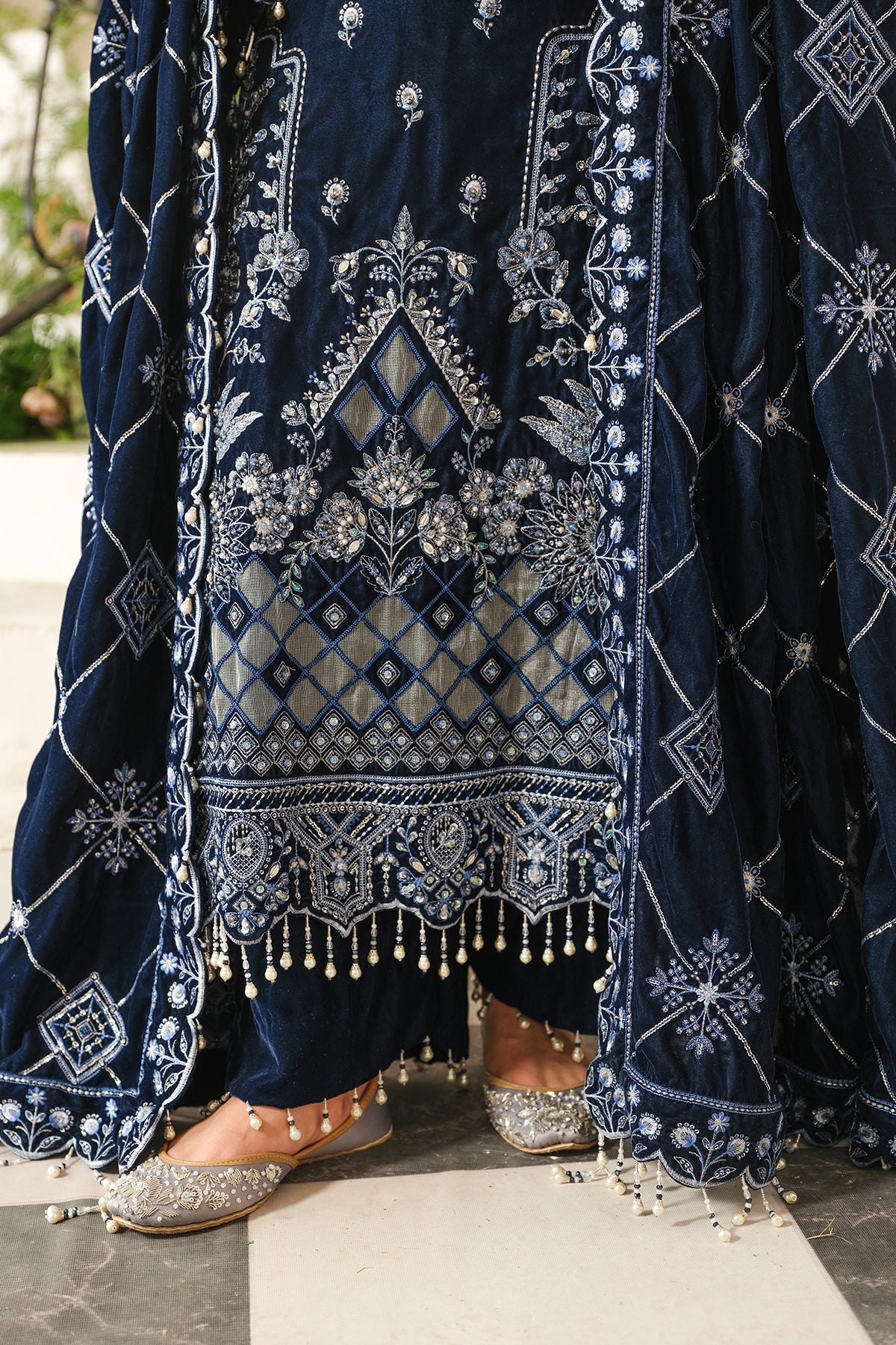 Raeesa Premium | Sheen Luxury Velvet | Soil - Official Raeesa Premium stockist in UK - Sakeena London