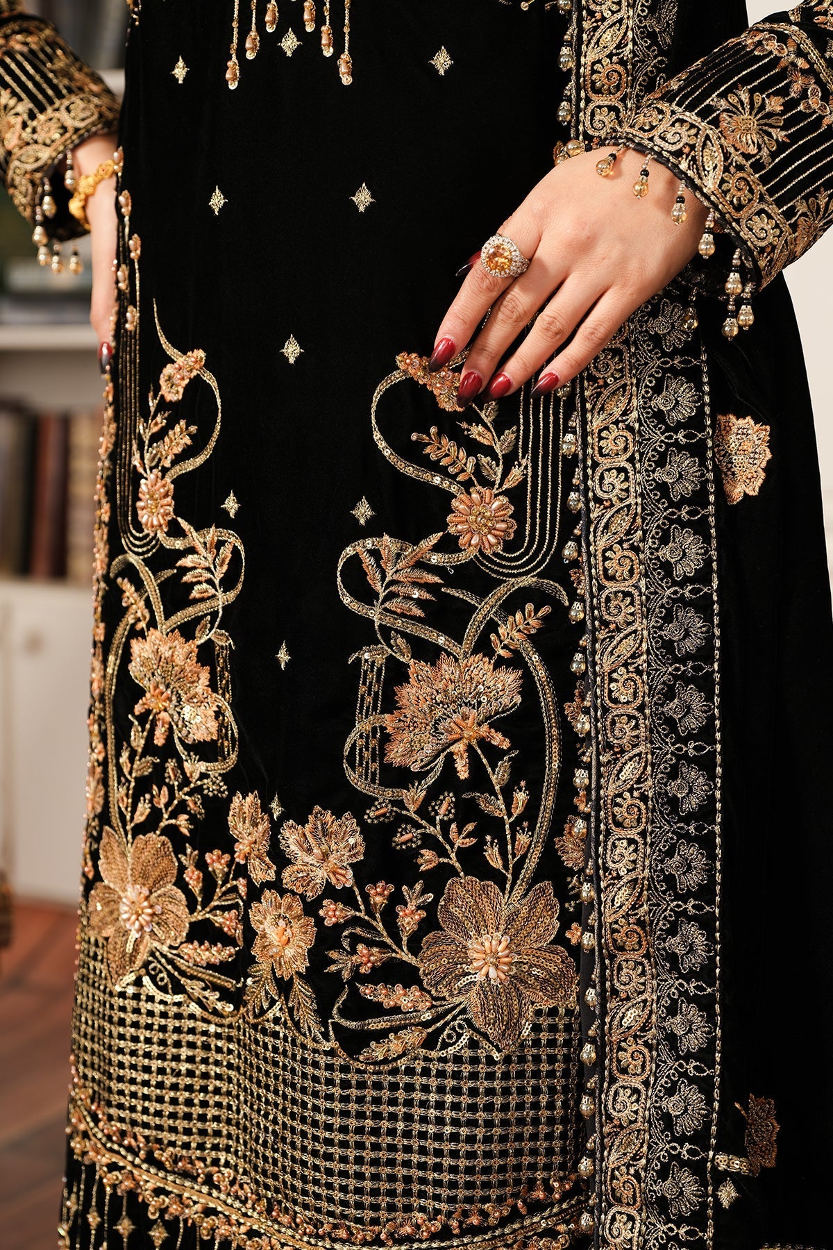 Raeesa Premium | Sheen Luxury Velvet | Naz - Official Raeesa Premium stockist in UK - Sakeena London