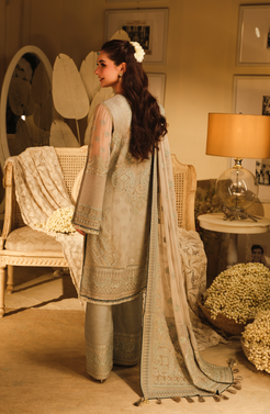 HSY | Rehana Wedding Formal | Falak - Embroidered Chiffon Ensemble - Official HSY stockist in UK - Sakeena London