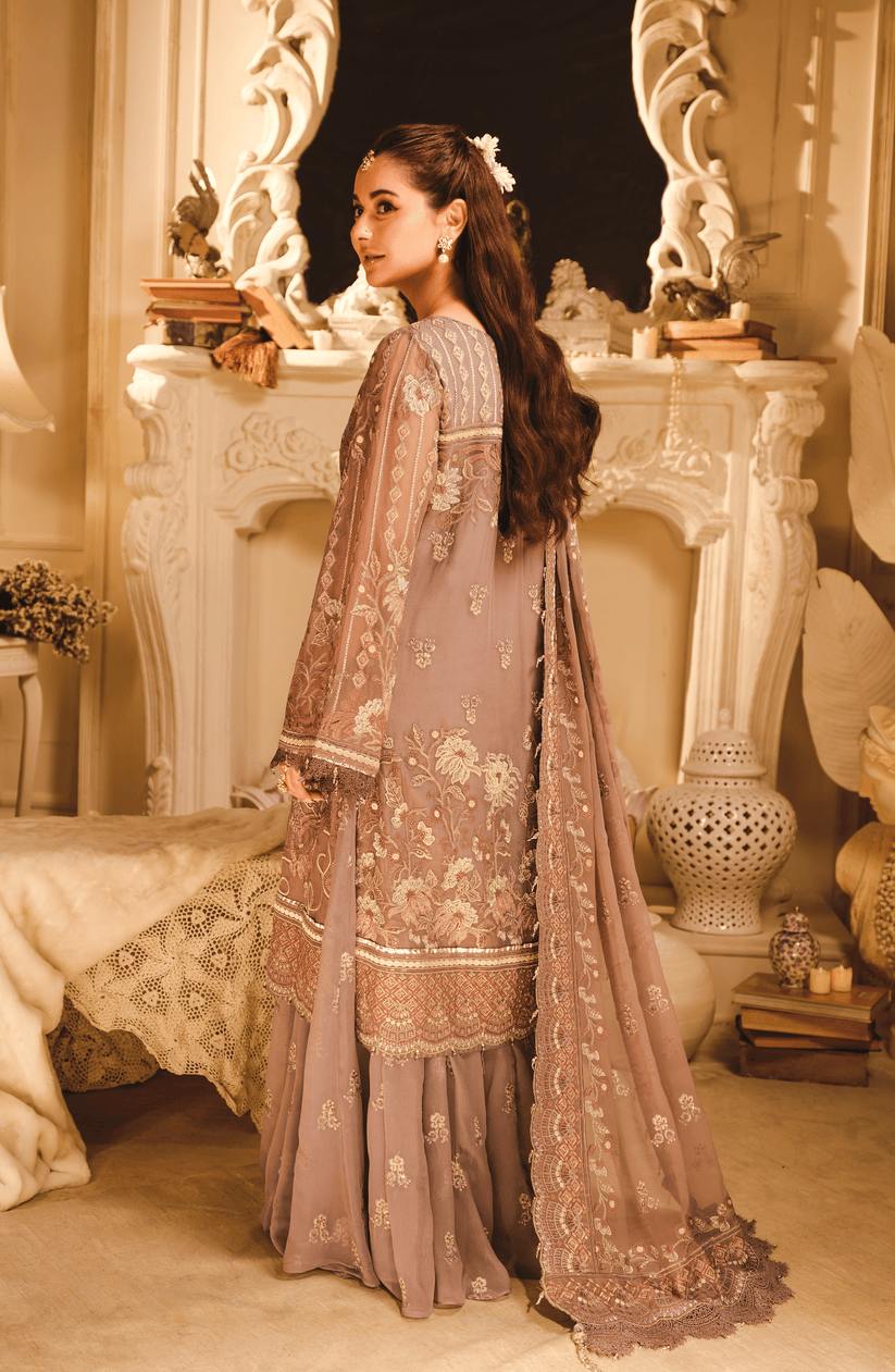 HSY | Rehana Wedding Formal | Suroor - Embroidered Chiffon Ensemble - Official HSY stockist in UK - Sakeena London