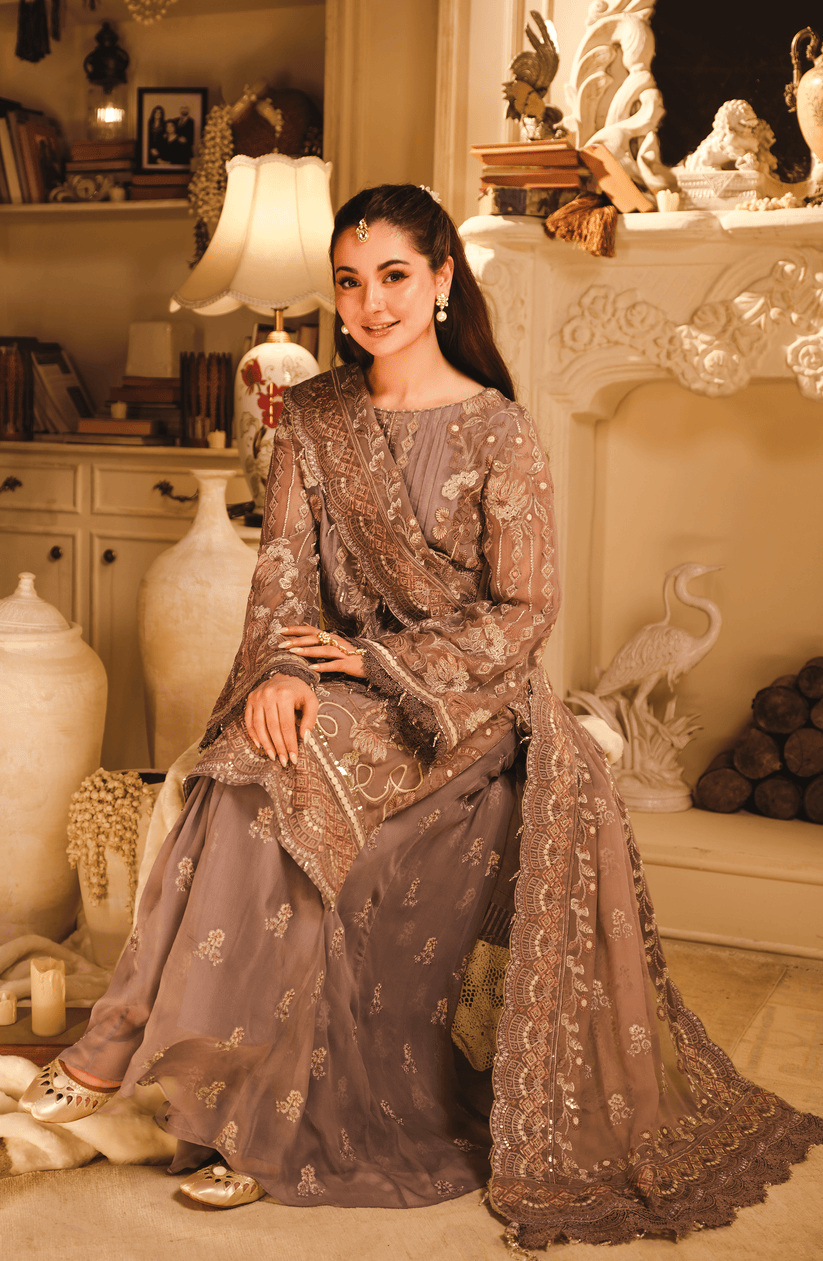 HSY | Rehana Wedding Formal | Suroor - Embroidered Chiffon Ensemble - Official HSY stockist in UK - Sakeena London