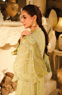 HSY | Rehana Wedding Formal | Husn - Embroidered Chiffon Ensemble - Official HSY stockist in UK - Sakeena London