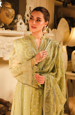 HSY | Rehana Wedding Formal | Husn - Embroidered Chiffon Ensemble - Official HSY stockist in UK - Sakeena London
