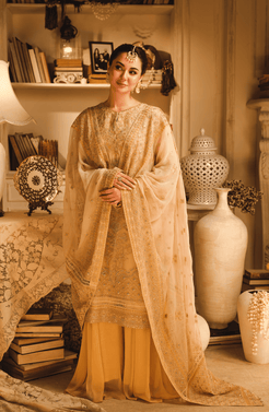HSY | Rehana Wedding Formal | Hoor - Embroidered Chiffon Ensemble - Official HSY stockist in UK - Sakeena London