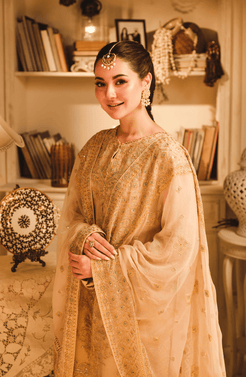 HSY | Rehana Wedding Formal | Hoor - Embroidered Chiffon Ensemble - Official HSY stockist in UK - Sakeena London