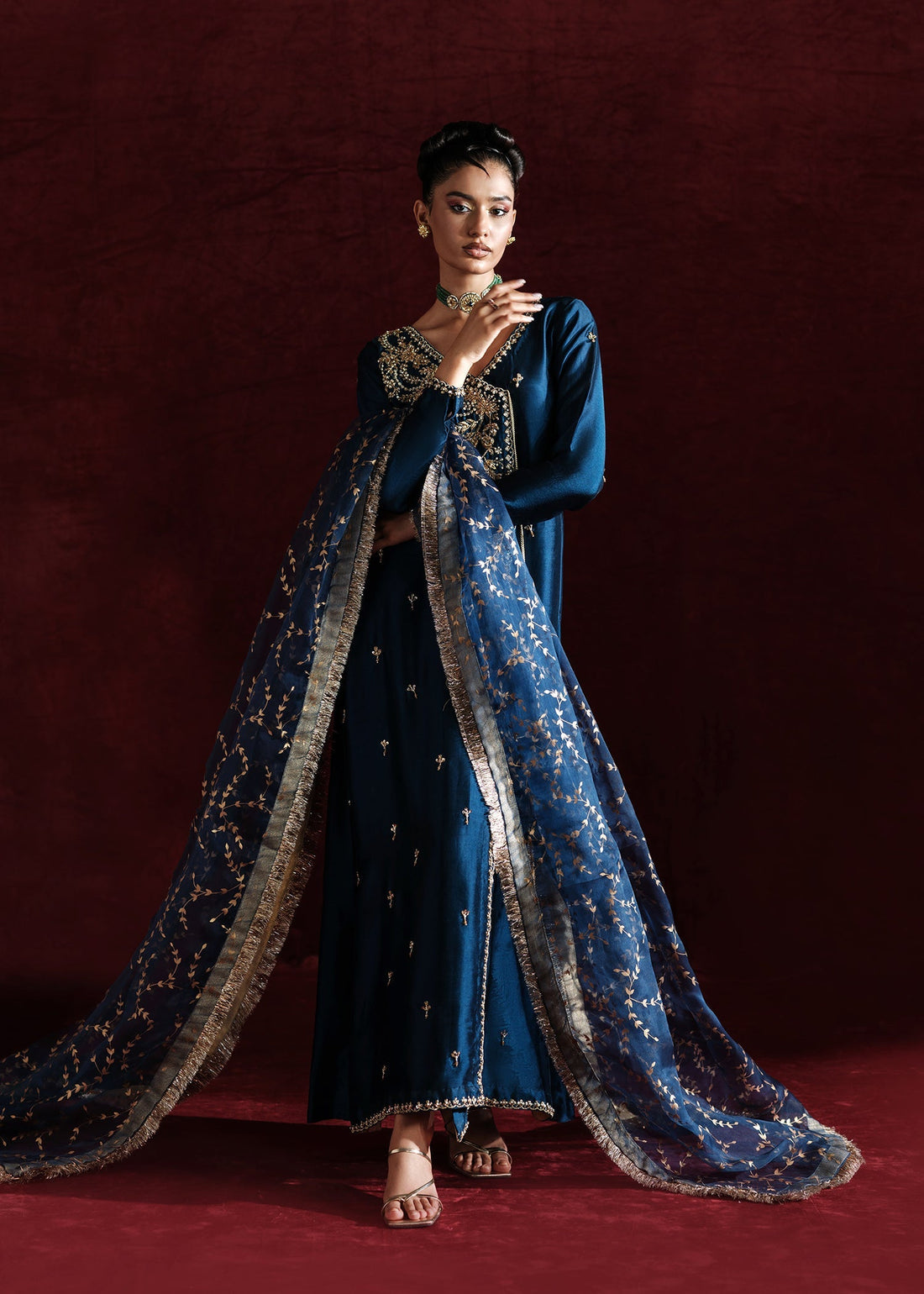Mahum Asad | Soiree Formals | Marine - Official Mahum Asad stockist in UK - Sakeena London