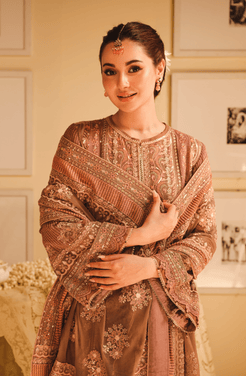 HSY | Rehana Wedding Formal | Geet - Embroidered Chiffon Ensemble - Official HSY stockist in UK - Sakeena London