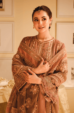HSY | Rehana Wedding Formal | Geet - Embroidered Chiffon Ensemble - Official HSY stockist in UK - Sakeena London