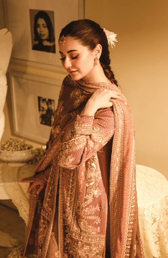 HSY | Rehana Wedding Formal | Geet - Embroidered Chiffon Ensemble - Official HSY stockist in UK - Sakeena London