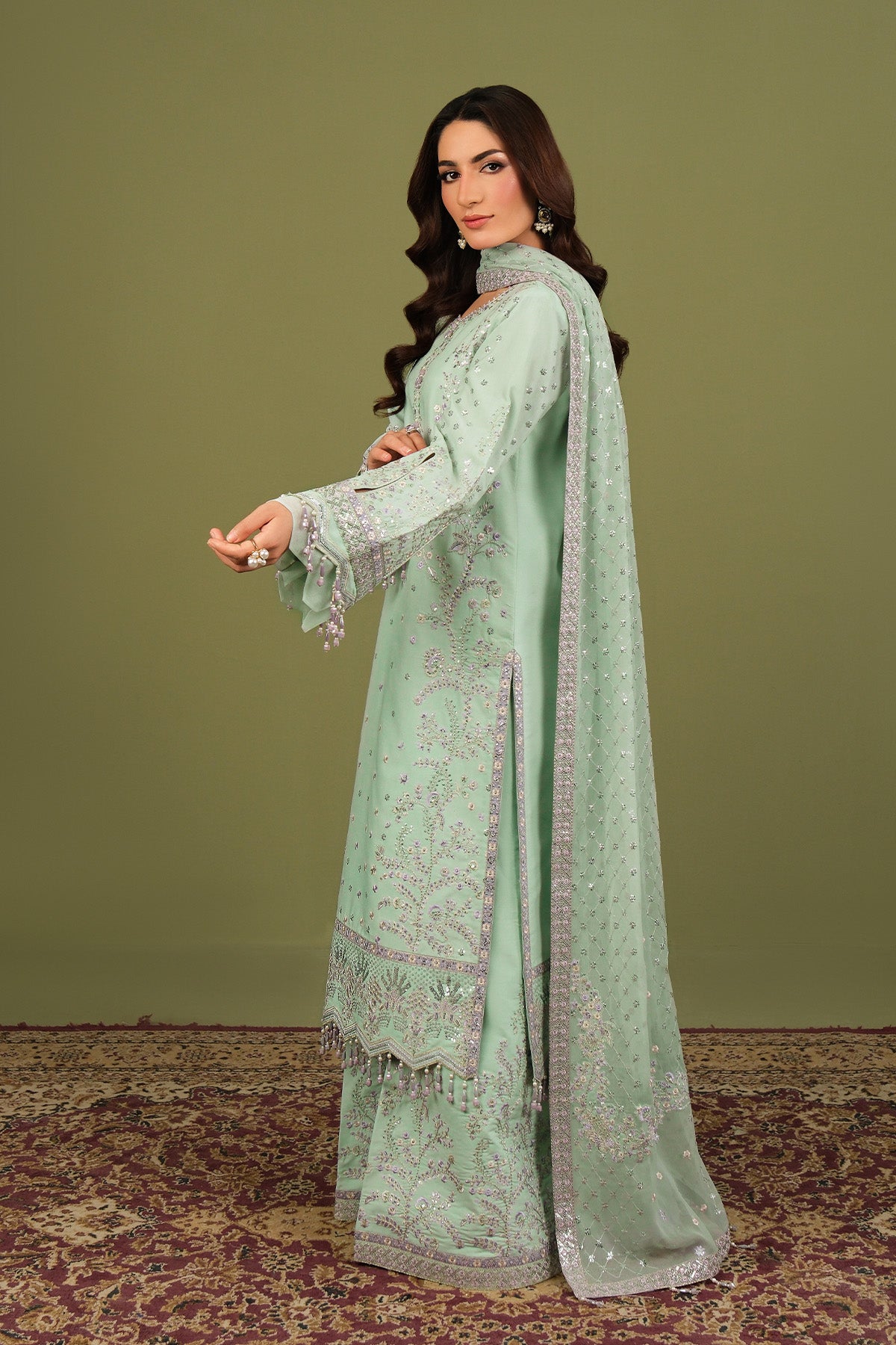 Alizeh | Luxe Raw Silk | AF-RS-15-Pearly