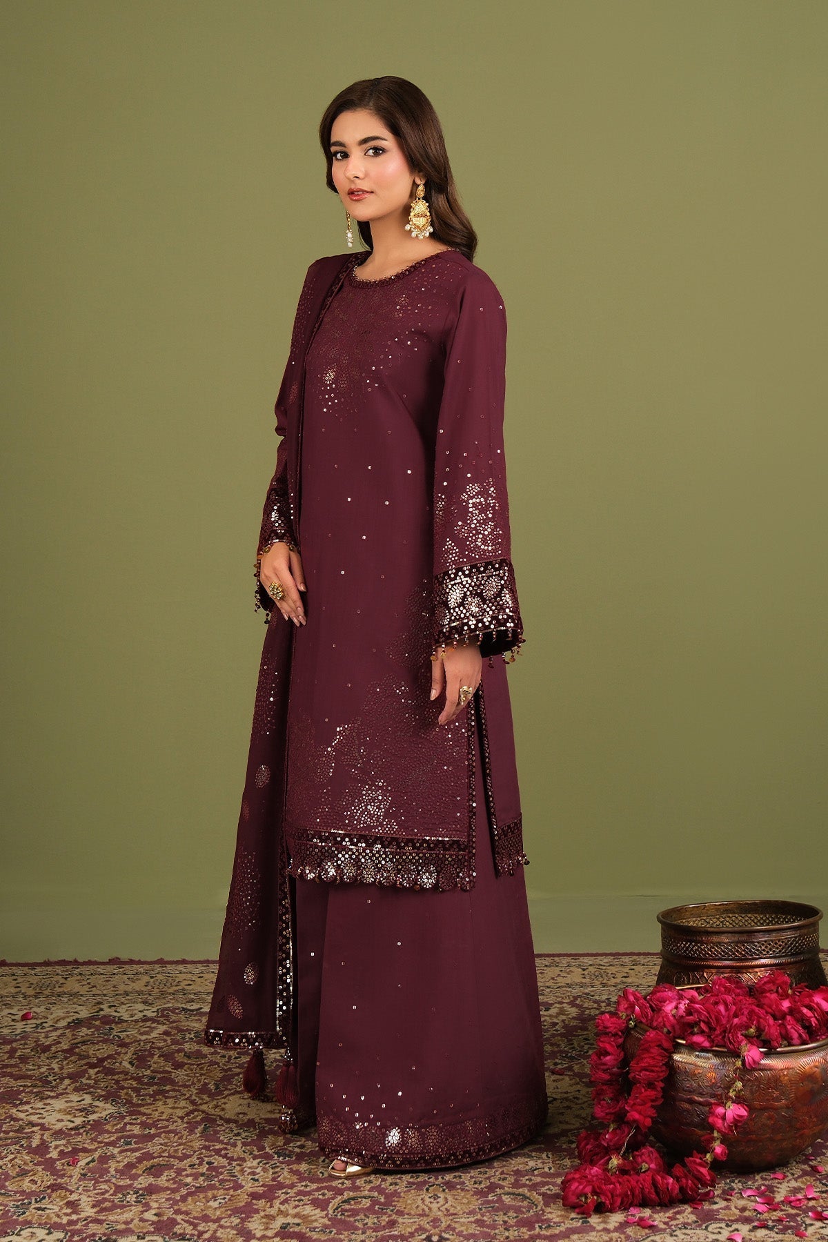 Alizeh | Luxe Raw Silk | AF-RS-16-Almas